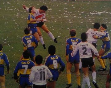 Boca y River eran sponsorizados por neumáticos Fate