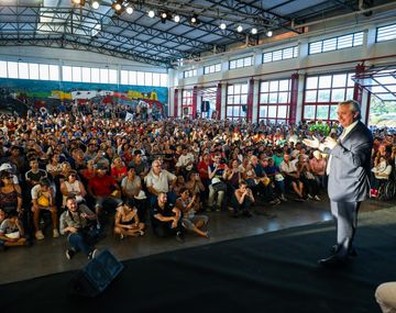 Alberto Fernández en San Fernando