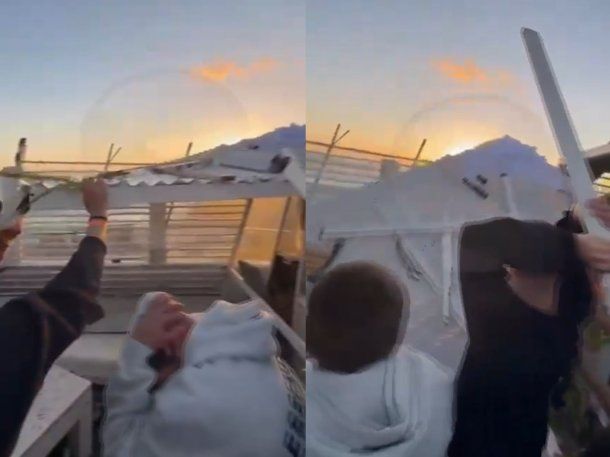 No hubo una tragedia de milagro en Mar del Plata: así cayó un techo en un boliche de Playa Grande