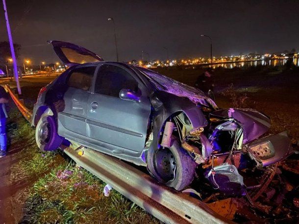 Chocó contra un poste