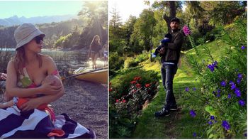 Las vacaciones en familia de Celeste Cid y el actor Michel Noher Las vacaciones en familia de Celeste Cid y el actor Michel Noher