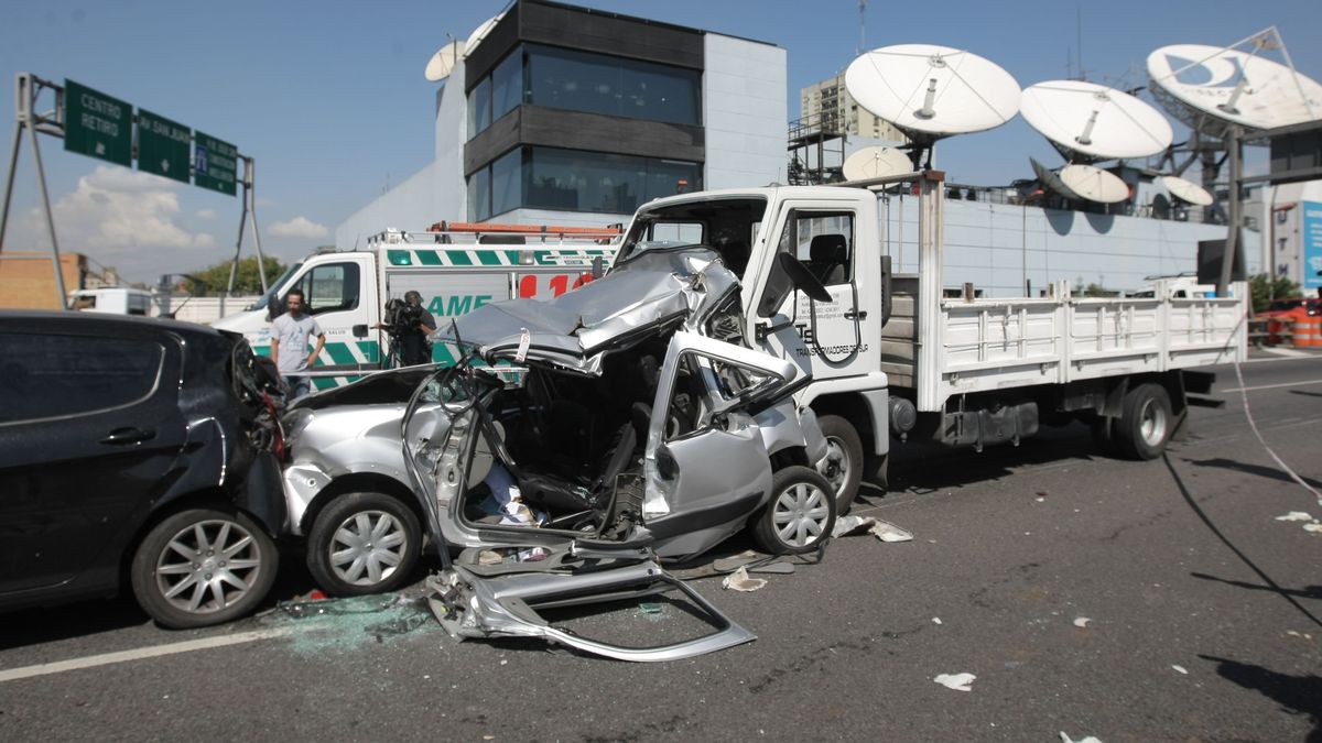 Un choque múltiple en la 25 de Mayo dejó al menos siete heridos