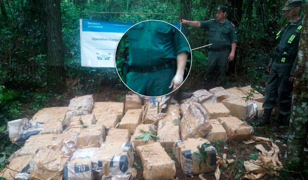 La foto de un operativo antidrogas que se viralizó por el bulto de un gendarme