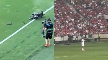 impactante incidente en hungria: una camara aerea se desplomo en pleno partido impactante incidente en hungria: una camara aerea se desplomo en pleno partido