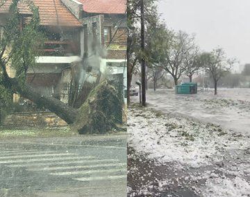 Bahía Blanca: los videos de la impresionante tormenta con granizo y viento
