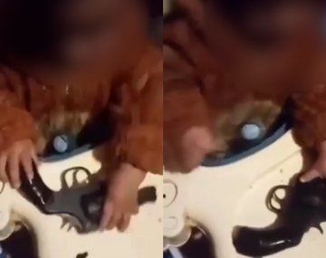 Una mujer grabó a un bebé manipulando un arma: ¿Para quién es ese? Pa los giles