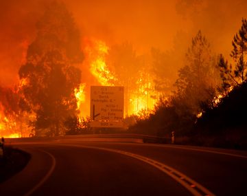 Incendio en el centro de Portugal