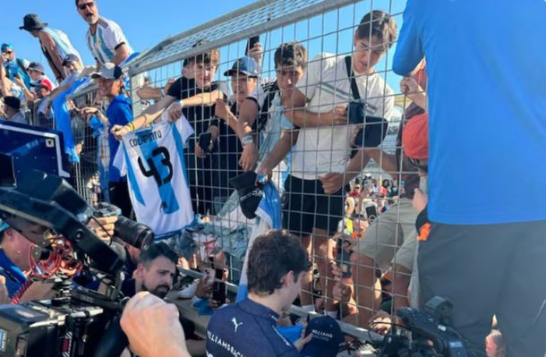 La locura de los hinchas argentinos con Franco Colapinto en el Gran Premio de Estados Unidos