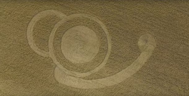 Encuentran una extraña formación en un campo de trigo de Santa Fe&nbsp;