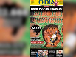 La impactante tapa de un diario brasileño que apunta a Bolsonaro por las muertes por coronavirus