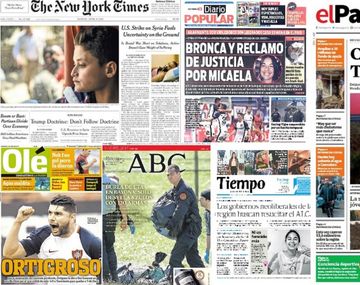 Mirá las tapas de los diarios