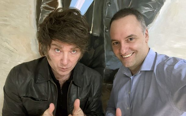 Javier Milei y Manuel Adorni.