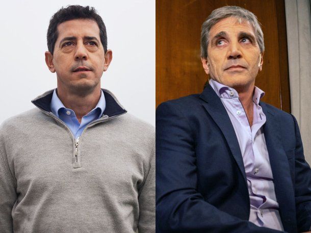 Wado de Pedro y Luis Caputo.