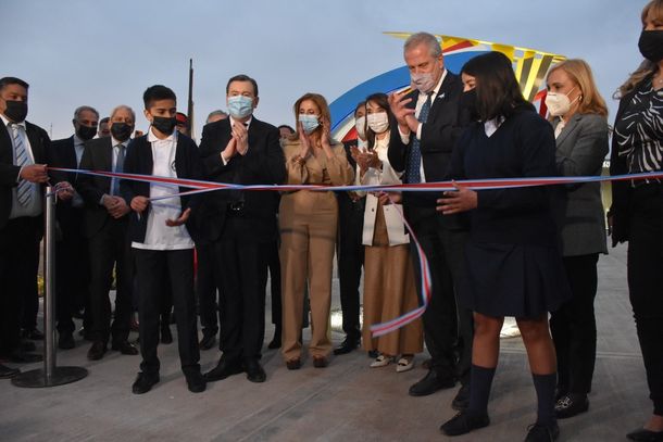 Gerardo Zamora y Jaime Perczyk en el acto en Santiago del Estero.&nbsp;