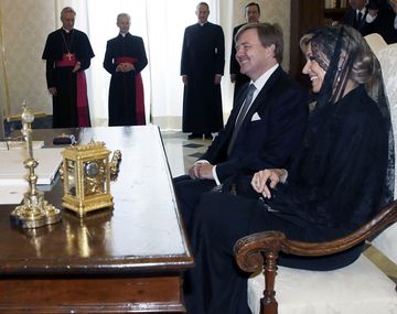 Reunión del Papa con los reyes de Holanda