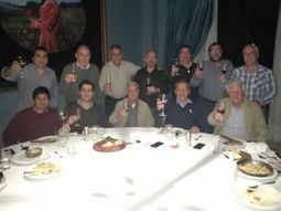 El polémico brindis de los dirigentes de Guaraní El polémico brindis de los dirigentes de Guaraní