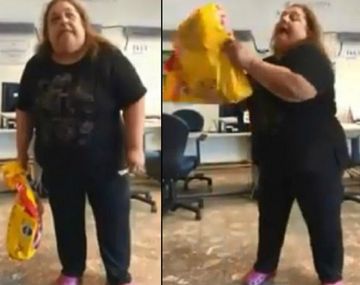 VIDEO: Se cansó de los cortes de luz y fue a Edesur a tirar excremento