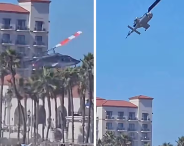 Se estrelló un helicóptero en concurrida playa de Los Ángeles dejando un saldo de cinco heridos