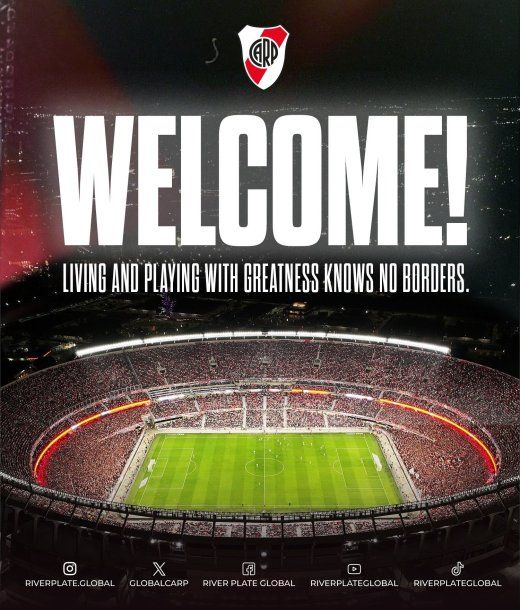 River Plate Global, la nuevas redes sociales en inglés que presentó el Millonario