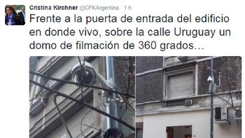 cristina denuncio que pusieron camaras frente a su edificio y que la siguen cristina denuncio que pusieron camaras frente a su edificio y que la siguen