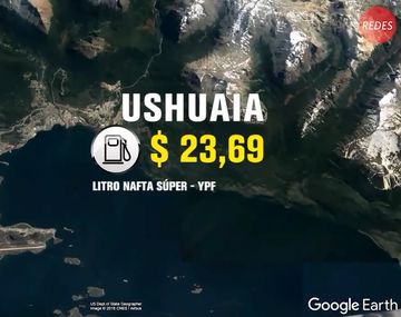 En Ushuaia la nafta super está a menos de 24 pesos