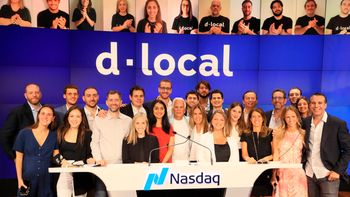 dLocal el día que salió a la Bolsa de Nueva York. dLocal el día que salió a la Bolsa de Nueva York.