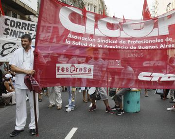 Hospital de campaña en el Congreso