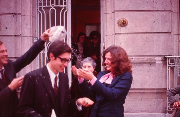 Daniel Mariani y Diana Teruggi cuando se casaron en La Plata