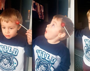 La cara de sorpresa del nene se volvió viral