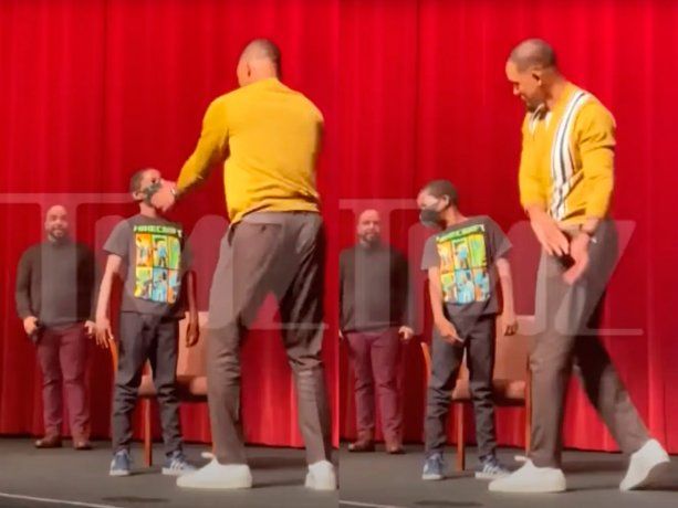 Así le enseñó Will Smith a un chico a pegar una cachetada