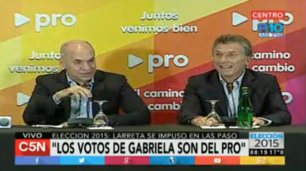 Mauricio Macri y Rodríguez Larreta, confiados en ganar en primera vuelta