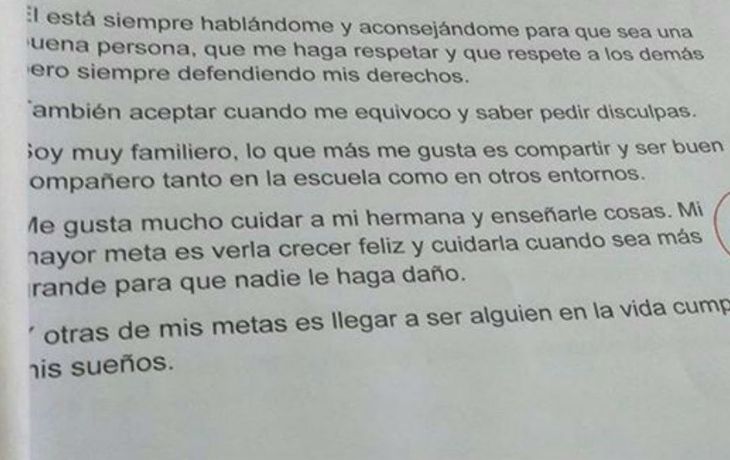 La emotiva respuesta de un alumno que emocionó a su maestra.