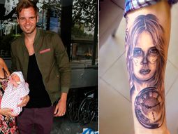 el tatuaje que le dedico fabian assmann a melina pitra, con su cara alterada el tatuaje que le dedico fabian assmann a melina pitra, con su cara alterada