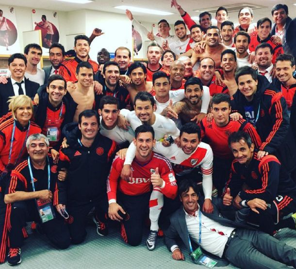 La intimidad del festejo: mirá la foto de River en pleno vestuario