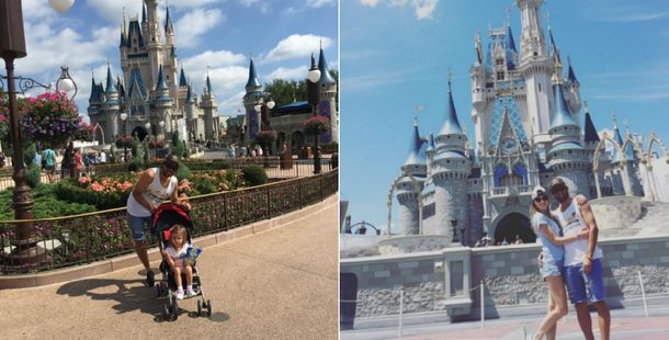 El divertido viaje familiar Chechu Bonelli y Darío Cvitanich a Disney