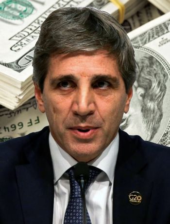 Ávido de dólares, y sin traer los suyos, Caputo volvió a pedir sacarlos del colchón