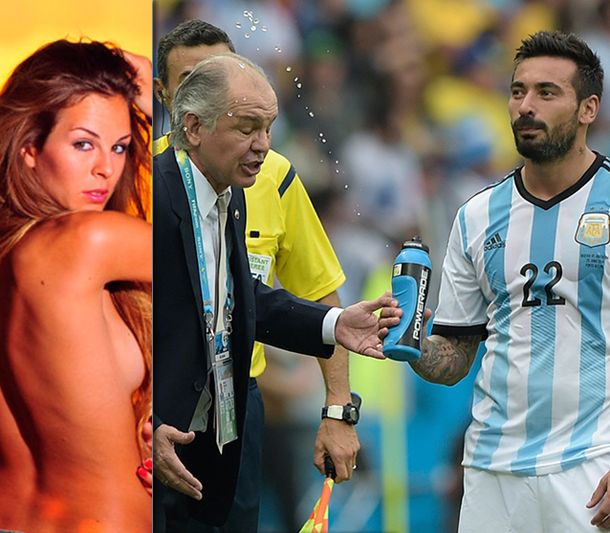 La novia de Ezequiel Lavezzi lo describe tras el salpicazo: Es un hinchapelotas