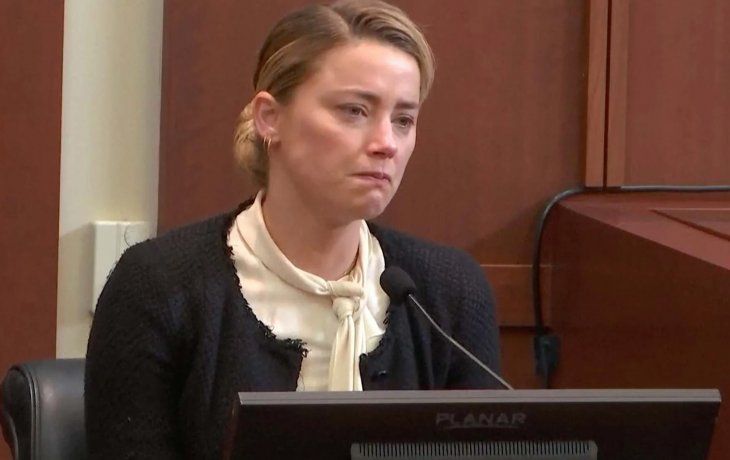 &nbsp;Amber Heard durante el juicio contra&nbsp; Johnny Depp