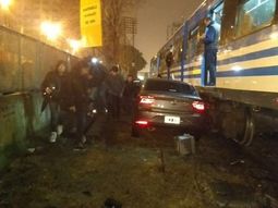 Otro accidente en una barrera del tren Sarmiento Otro accidente en una barrera del tren Sarmiento