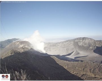Mirá la erupción de cenizas del volcán Turrialba