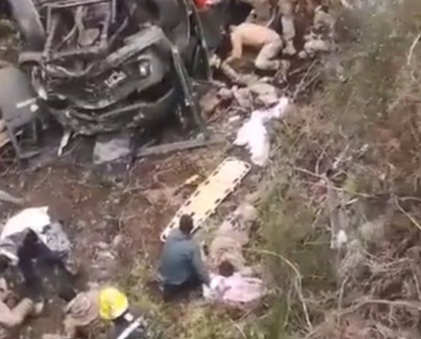 Video de la tragedia en San Martín de los Andes: así quedó el camión del Ejército