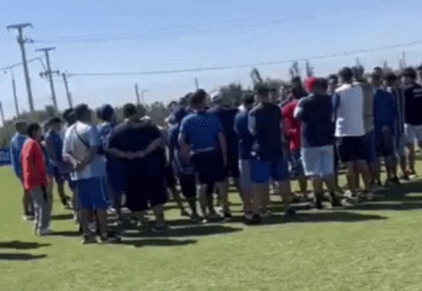 Se filtró el video del apriete de la barra de Godoy Cruz al plantel: No queremos cagones acá