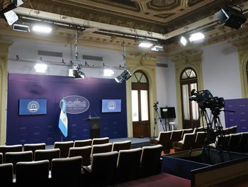 La sala de prensa de Casa Rosada sigue cerrada por orden de Milei.