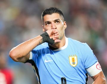 Luis Suárez en la Selección de Uruguay.