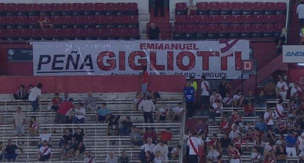 La bandera de River le trajo suerte: Gigliotti hizo su primer gol en China