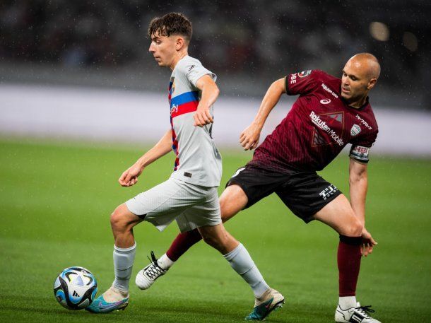 Barcelona jugó un amistoso ante Vissel Kobe en la despedida de Andrés Iniesta