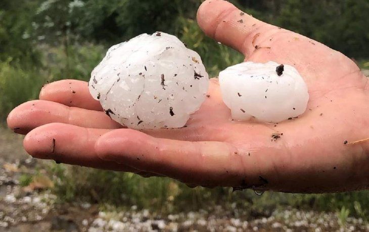 Granizo en Calamuchita - @maguilarbenitez