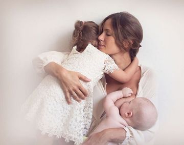 Paula Chaves y sus hijos