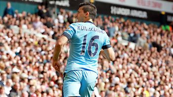 con un golazo de agüero, el city le gano al tottenham con un golazo de agüero, el city le gano al tottenham