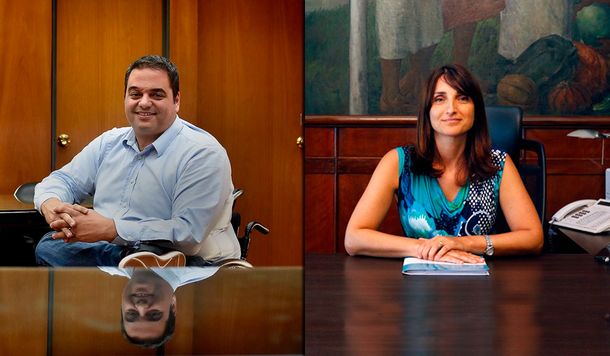 Jorge Triaca y María Cecilia Loccisano